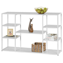 120cm Langer Konsolentisch mit Regalen – Weiß, Modern & Vielseitig