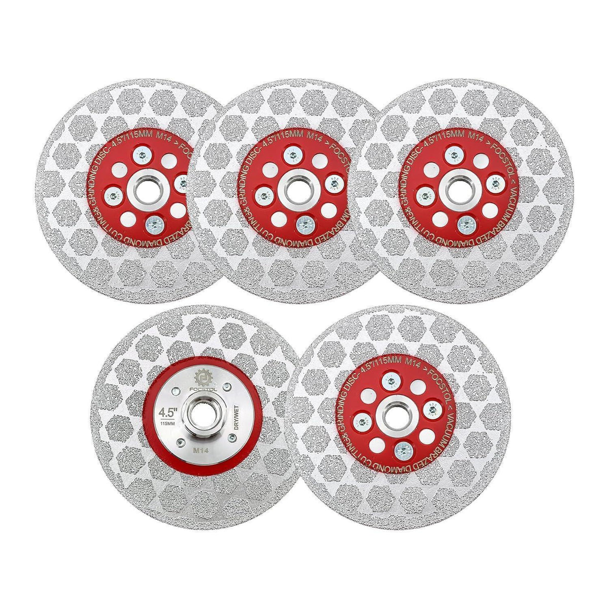Diamant-Trennscheibe 115mm für Winkelschleifer, 5 Stück
