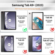 Hülle für Samsung Galaxy Tab A9+ Plus 11 Zoll 2023