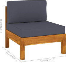 Gartenmöbel Set Holz Outdoor Lounge Ecksofa 10-tlg Akazie