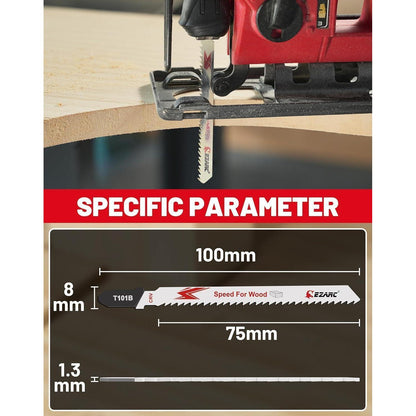 Stichsägeblätter für sauberes Holzschneiden, 10tlg Set