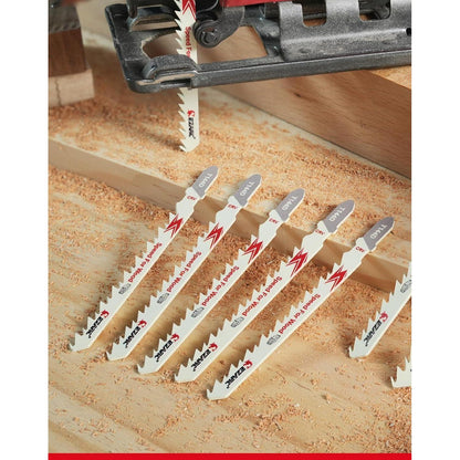 Stichsägeblätter für schnelles Holzschneiden, 10tlg Set, T-Schaft