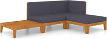 Faroom Gartenmöbel Set Holz Ecksofa Lounge Terrasse Akazie
