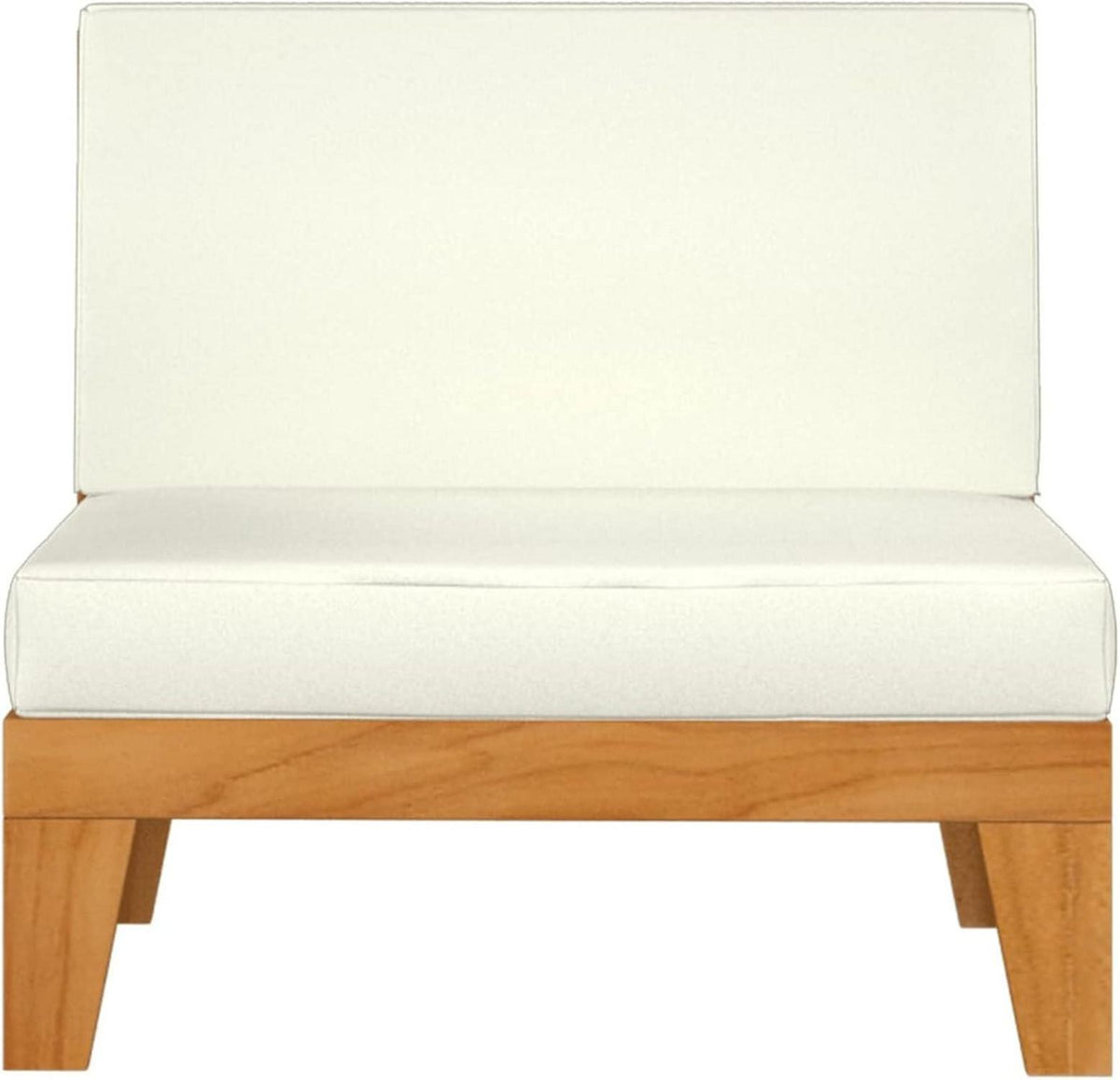 Gartenmöbel Set Holz Ecksofa Lounge Terrasse 8-tlg Akazie Creme