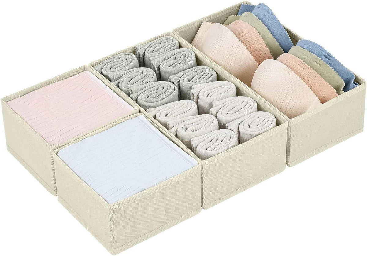 Schubladen Organizer 4 Stück Unterwäsche Socken Krawatten Organizer