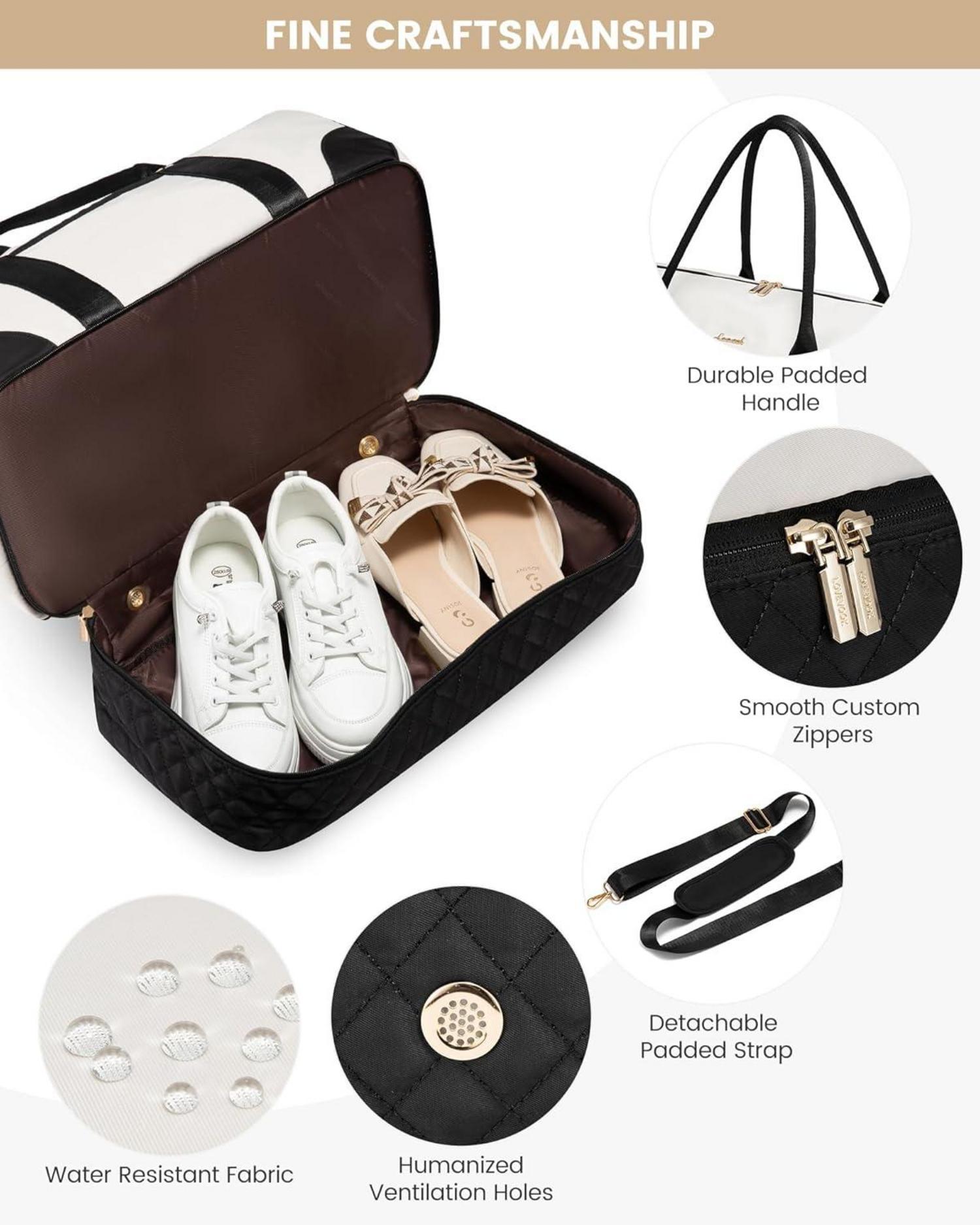 Damen Reisetasche Weekender Bag mit Schuhfach Nassfach 3-teilig