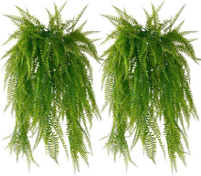 Künstliche Hängepflanze Farn 80cm 4er Set Deko für Innen & Außen