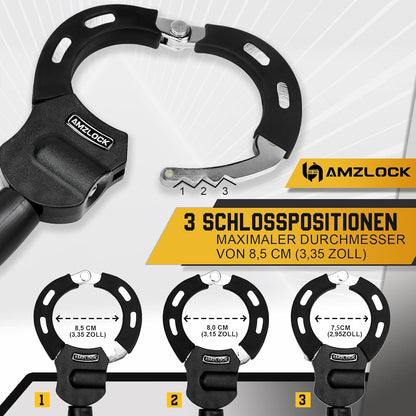 E Scooter Schloss mit Tasche | Starkes Kettenschloss 8mm