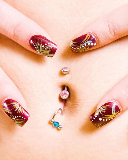 Bauchnabelpiercing Nadeln Pistole Set Körperpiercing Lippe Zunge Ohr Nase