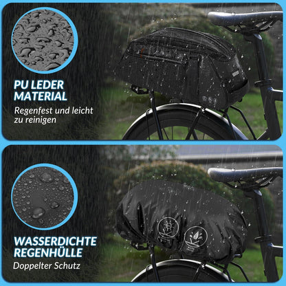 Fahrradtasche wasserdicht 8L reflektierend für Gepäckträger