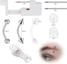 NIUSIMAN Piercing Set Körperpiercing Nadel Tool Kit für