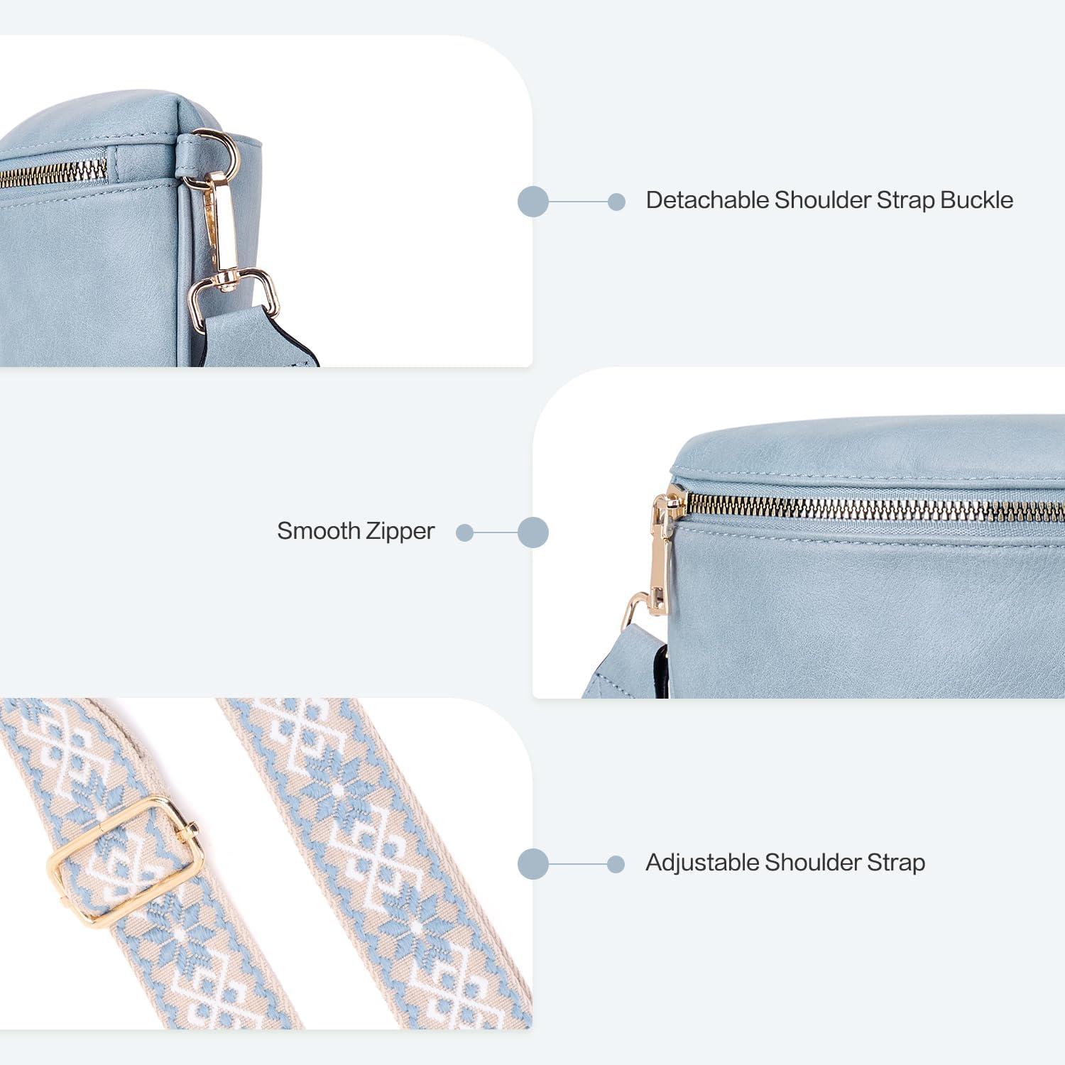 Kleine Damen Umhängetasche RFID Blockierung Crossbody PU Leder