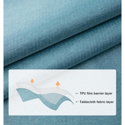 Runde Tischdecke wasserdicht, beige, 120 cm – Fleckabweisend & Elegant