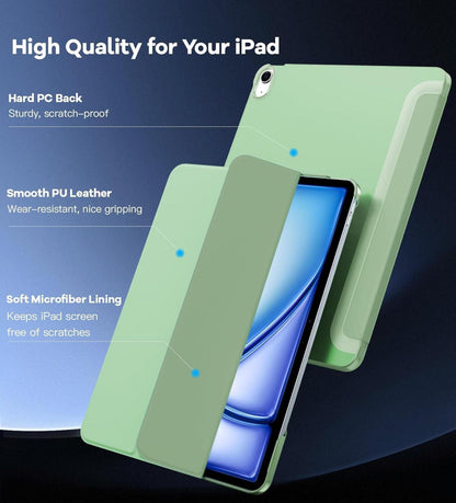 TiMOVO iPad Air 13 Hülle M2 2024, Schlankes Transluzent Grün