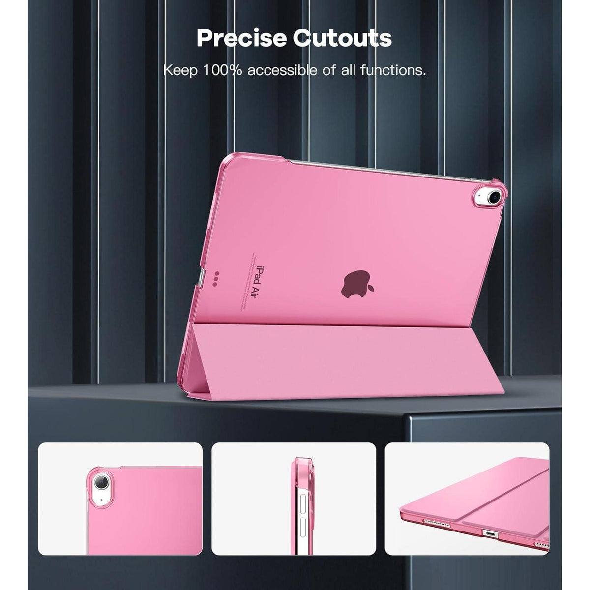 iPad Air 13 Zoll Hülle mit Ständer, Fondant Rosa