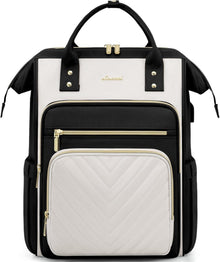 Wasserdichter Laptop-Schulrucksack für Damen, 15,6 Zoll