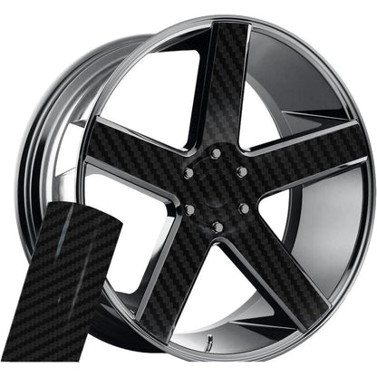 Autofolie Carbon Schwarz 762x152cm – Kratzfest & Air Release