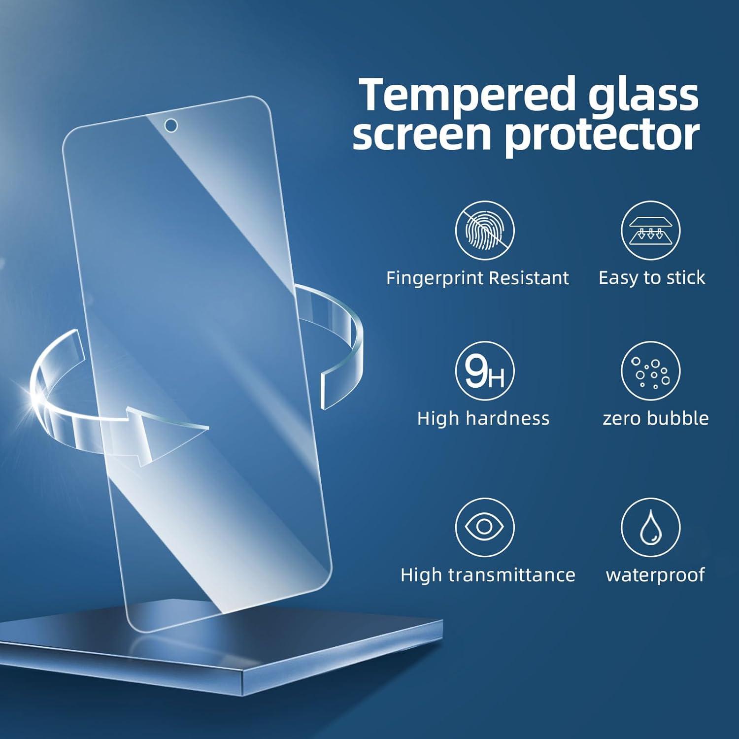 Panzer Schutz Glas Google Pixel 8A 9H Härte HD Displayschutz 3 Stück