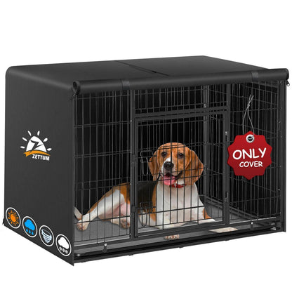 Hundekäfig Abdeckung 105cm – Winddicht & UV-Schutz 3 Jahre