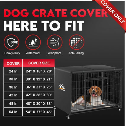 Hundekäfig Abdeckung 105cm – Winddicht & UV-Schutz 3 Jahre