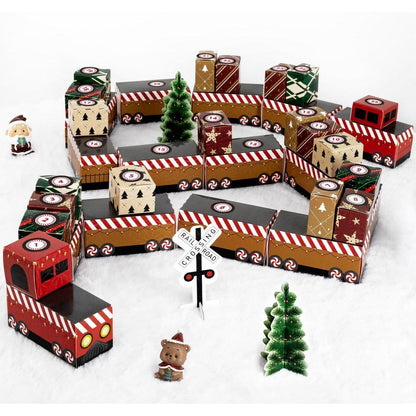 DIY Zug Adventskalender Set, Weihnachtsdekoration & Geschenk