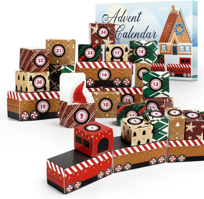 DIY Weihnachts Zug Adventskalender Set zum Befüllen