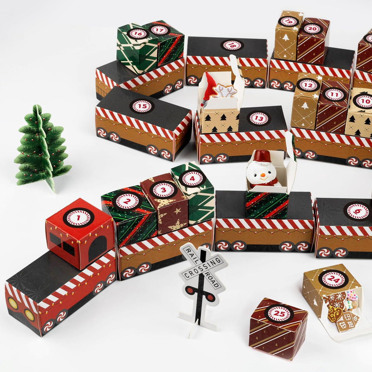 DIY Zug Adventskalender zum Basteln & Befüllen, Weihnachts Geschenk
