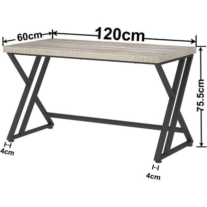 Moderner Mudmasa Computertisch 152x60x75.5 cm Weiß & Holz