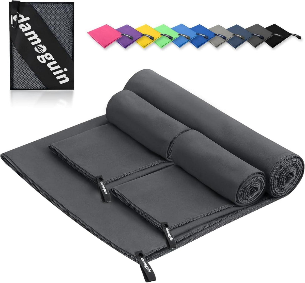 3er-Set Mikrofaser Fitness Handtuch Schnelltrocknend Sport Handtücher