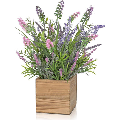 Künstlicher Lavendel im Topf, Shabby-Stil