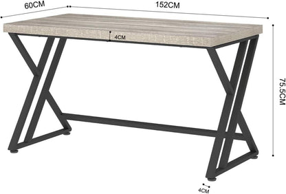 Industrie-Stil Schreibtisch Computertisch 152x60x75.5cm