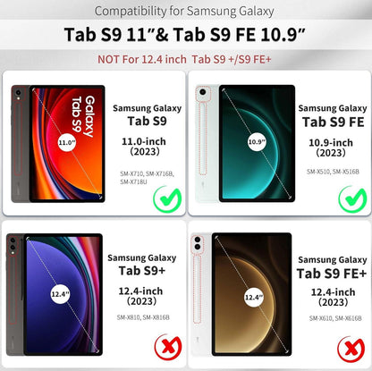 Samsung Galaxy Tab S9 FE 10.9 11 Zoll Hülle mit S Pen Halter