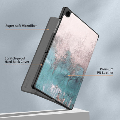 EasyAcc Samsung Galaxy Tab A9+ Plus 11 Zoll 2023 Schutzhülle Blau PU Leder