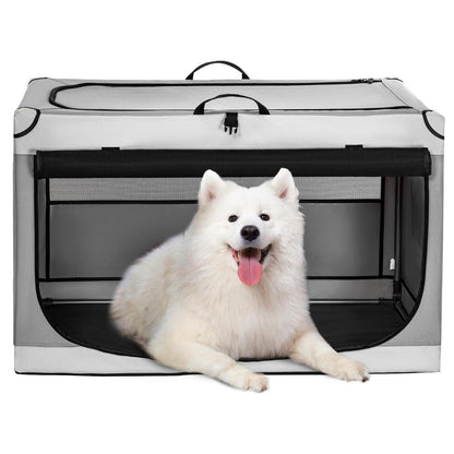 Faltbare Hundebox für Zuhause & Auto – Komfortabler Schlafplatz L
