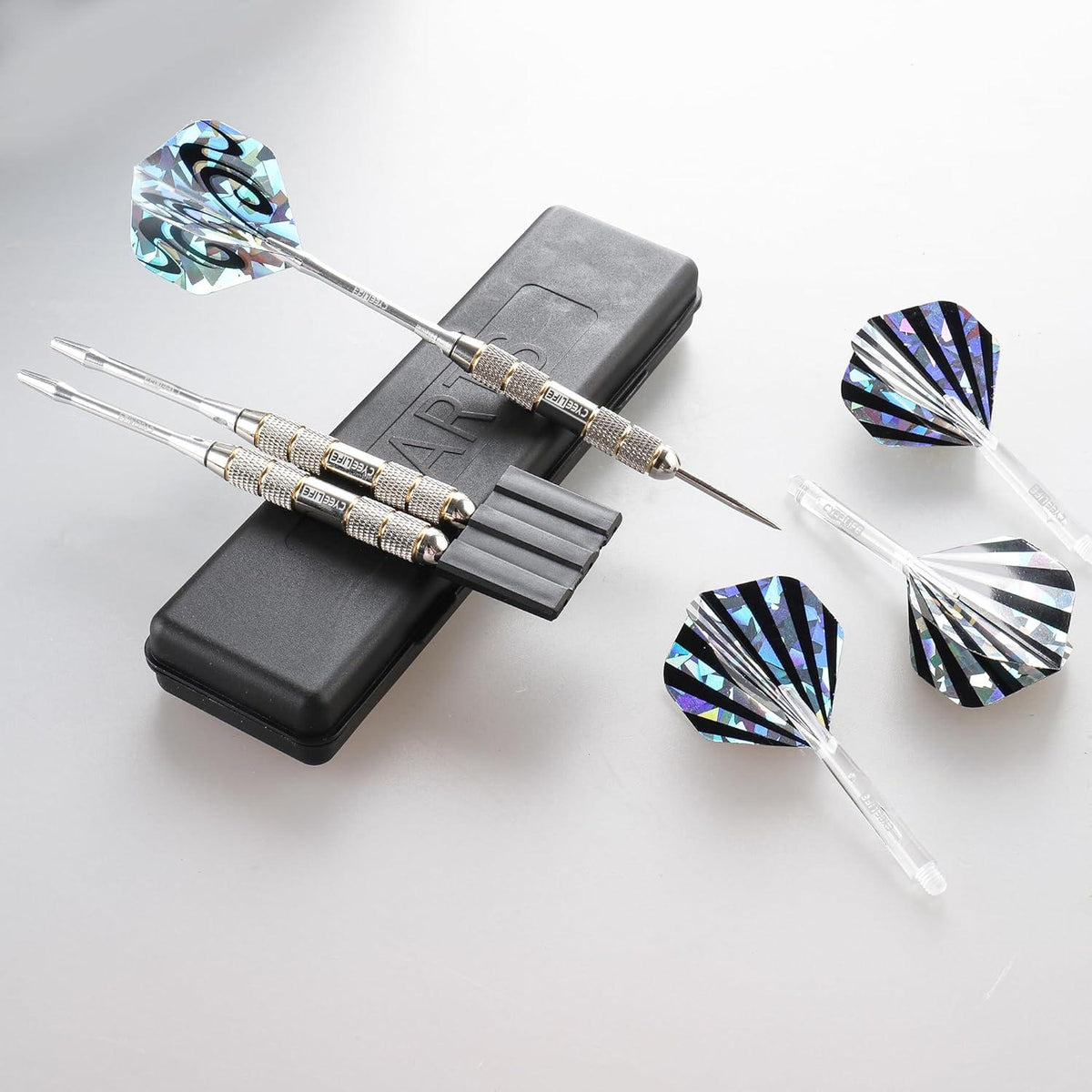 Dartpfeile Metallspitze 24g 3 Stück Steeldarts Aluminium PC Schaft 6