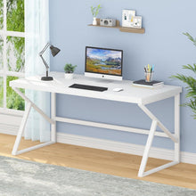 Schreibtisch PC Tisch Holz Weiß 152x60x75.5cm Home Office