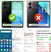 Xiaomi Redmi 13 4G / Poco M6 4G Handyhülle, Premium Leder