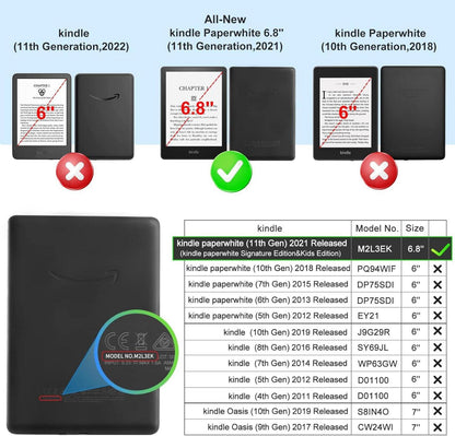 Durchsichtige Hülle für Kindle Paperwhite 11. Generation