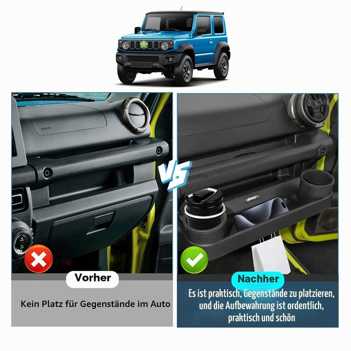 Mittelkonsolen Organizer für Suzuki Jimny JB64/JB74 2019-2026