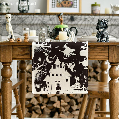 Artoid Mode Schwarz Halloween Tischläufer 40x140 cm
