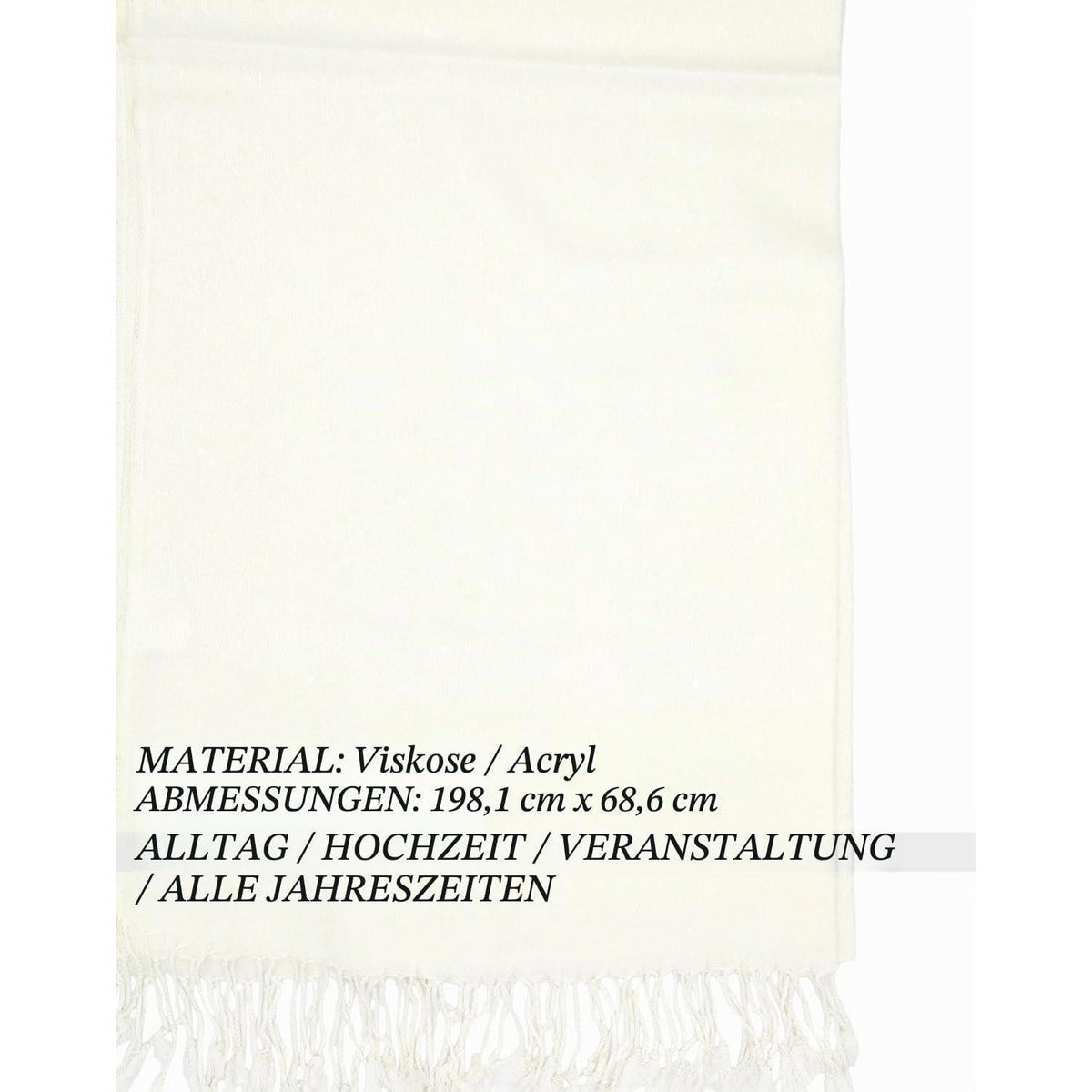 Pashmina Schal mit Blumenmuster, elegant & weich