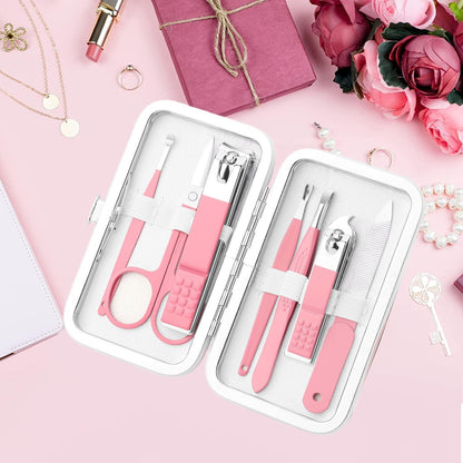 Maniküre-Set Nagelknipser Edelstahl Reise-Pediküre Geschenk