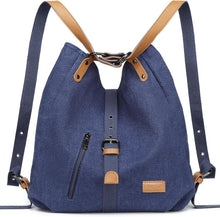 Großer Canvas Rucksack Damen Umhängetasche Multifunktional