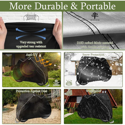Motorrad Abdeckplane 245x105x125cm – Wasserfest & UV-Beständig