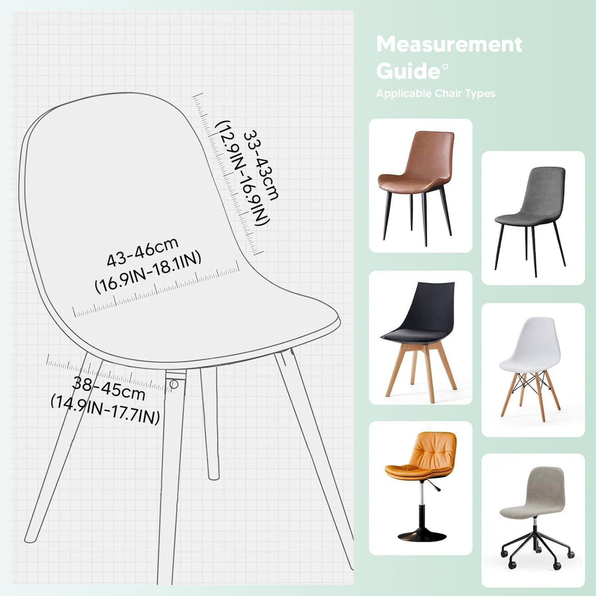 Stuhlhussen 4er Set Stretch Jacquard Braun – Universal Passform