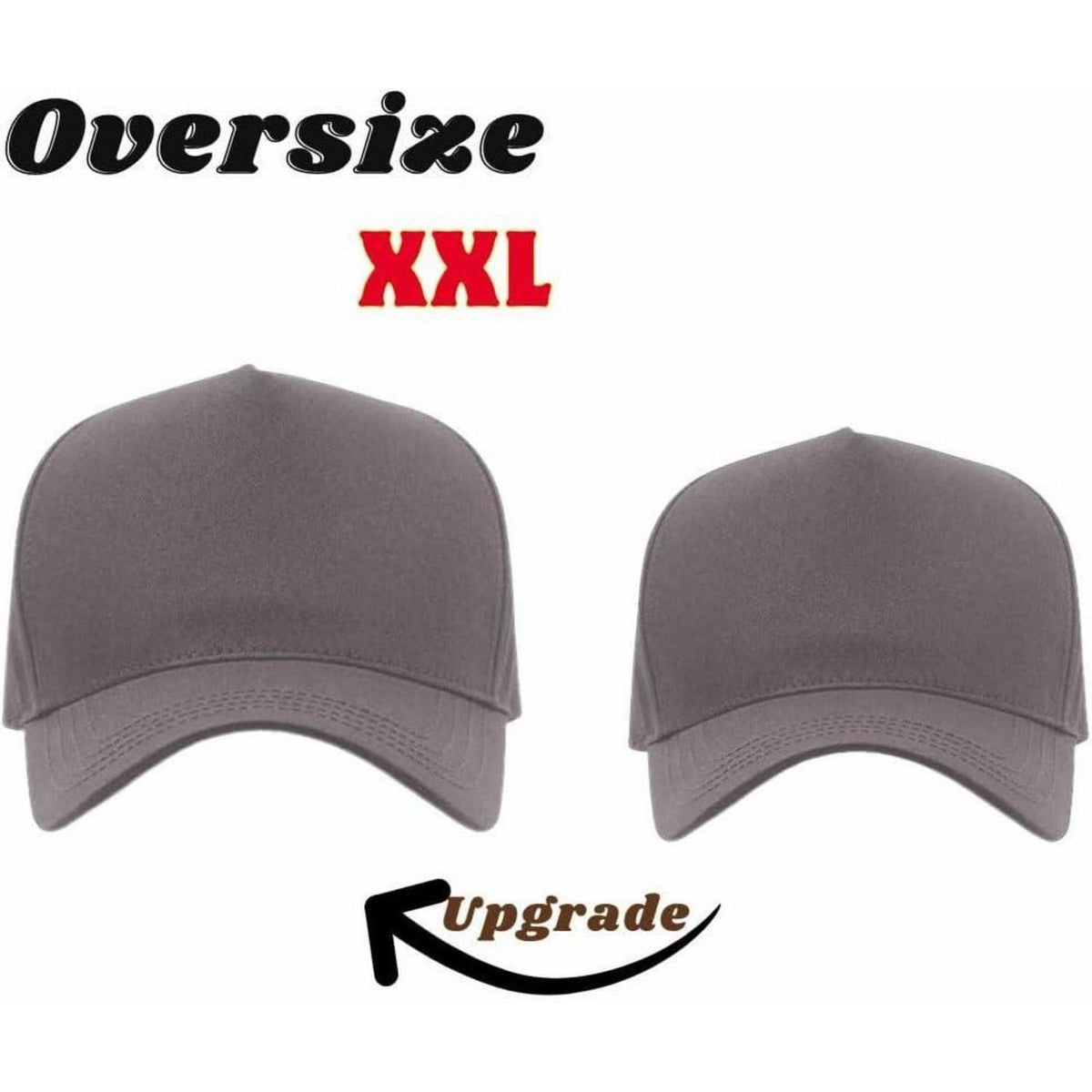 Basecap Herren XXL – Atmungsaktiv & Verstellbar – Hellgrau