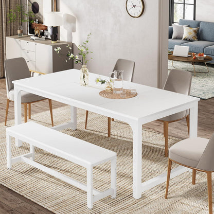 Industrietisch 160x80 cm – Küchentisch für 4-6 Personen Weiß