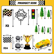 Racing Car Cake Decorations 38pcs Birthday Cake Topper Set