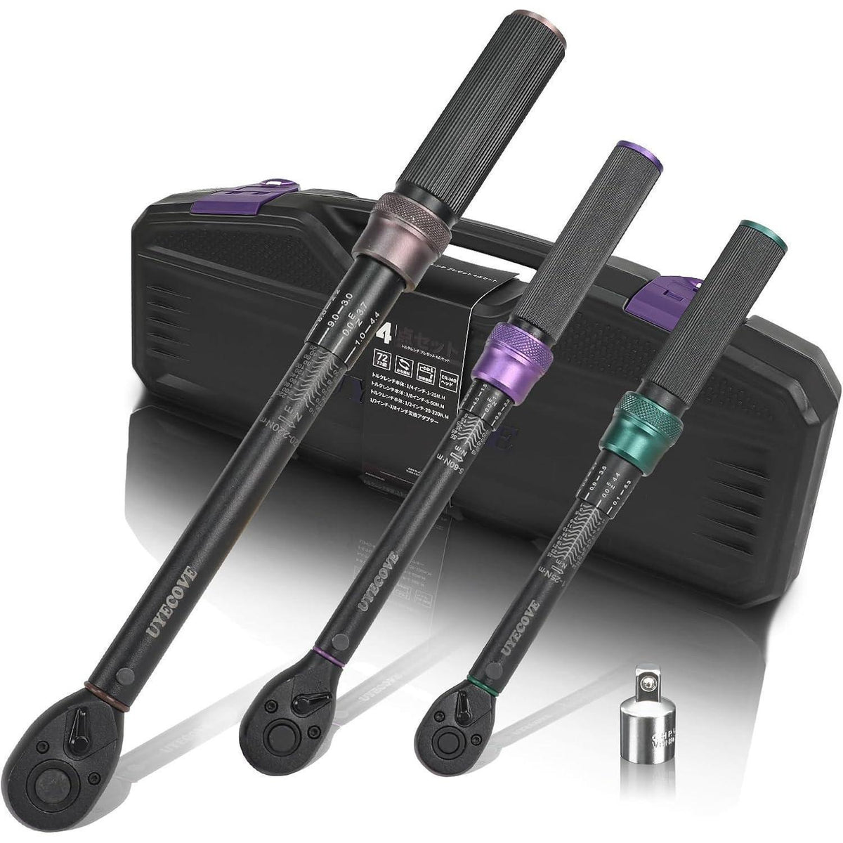 Drehmomentschlüssel Set 3-teilig 1/4" 3/8" 1/2" 1-220Nm