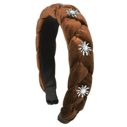 Trachten Haarreif Samt Edelweiss Vintage Haarband Damen Mädchen